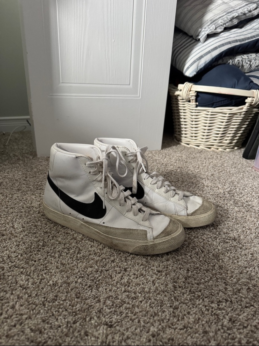Nike White High-Top Sneakers